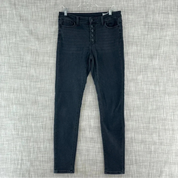 Bridge by Gly Mid Rise Skinny Jeans Button Fly stretchy Women's 30 Waist. 2535 - Picture 1 of 8